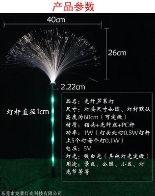 光纤芦苇灯